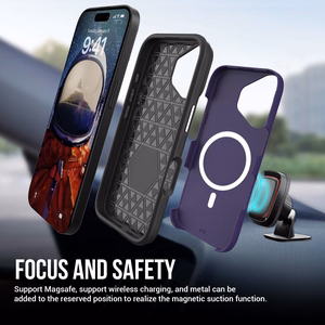 Чехол Perfectionists Triangle Mag для iPhone 15 фиолетовый