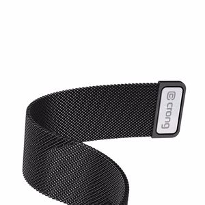 Crong Milano Steel nerūsējošā tērauda siksniņa Apple Watch 38 / 40 / 41 / 42 mm, melna
