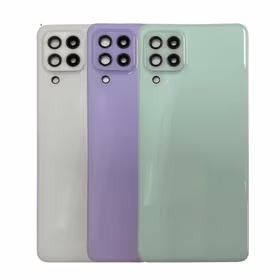 Aizmugurējais vāks saderīgs ar Samsung A226 A22 5G / balts / (ar kameras lēcu) HQ