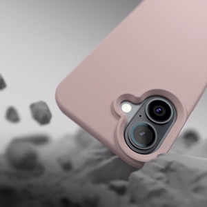 Etteri Silikona Mag maciņš for iPhone 16e / 17e gaiši rozā