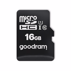 GoodRam atmiņas karte 16GB microSDHC cl. 10 UHS-I + adapteris + karšu lasītājs