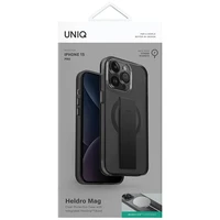 Uniq Heldro Mag Magclick uzlādes viedtālruņa apvalks iPhone 15 Pro - melna