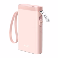 Nelko P21 termiskais uzlīmju printeris (rozā)