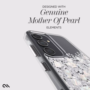 Case-Mate Karat vāciņš ar perlamutra rotājumu ierīcei Samsung Galaxy S24, “A Touch of Pearl” krāsā