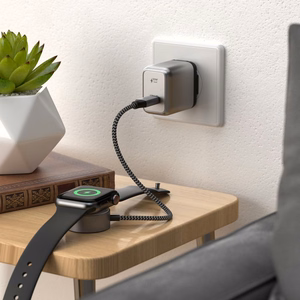 Phone lādētājs Satechi GaN USB C 30W ST-UC30WCM-EU pelēks and melns