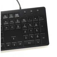 ART vadu tastatūra USB A QWERTY ar apgaismojumu plāna AK-20 melna