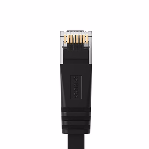 Orico PUG-C6B CAT6 1000Mbps RJ45 Ethernet tīkla kabelis plakans LAN 30m - melna