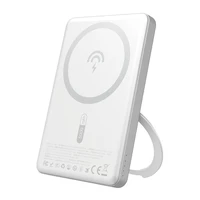 Dudao K28S 20W PD 5000mAh Portatīvais lādētājs ar Magnētisko funkciju un statīvu - sudraba