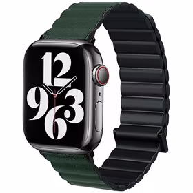 Beline Siksniņa Apple Watch Magnetic Pro 38/40/41mm melns/zaļš