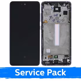 LCD Displejs Saderīgs ar Samsung A528 A52s Ar Frame / Awesome Violets / (Service Pack)