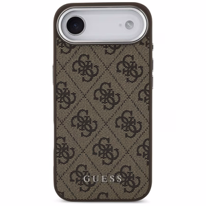 Guess 4G Classic Logo Magnētiskais viedtālruņa apvalks iPhone Air - brūna
