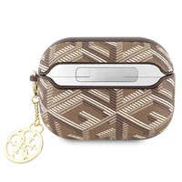 Guess GUAPPGCE4CW apvalks AirPods Pro - brūns GCube Charm