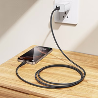 Borofone kabelis BX116 Certain - Type C uz Type C - PD 60W 3A 1 metrs melns