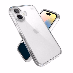 Caurspīdīgs Speck Presidio Perfect-Clear vāciņš iPhone 16 tālrunim