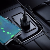 Borofone autolādētājs BZ34 Cloud - USB - QC 3.0 18W melns