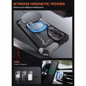 Supcase UB Grip Mag MagSafe korpuss priekš Samsung Galaxy S26 - Melns