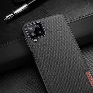 Dux Ducis Fino apvalks pārklāts ar neilona materiālu Samsung Galaxy A22 4G pelēks
