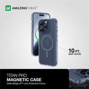 Amazing Thing Titan Pro Magnētiskais apvalks MagSafe 10FT IP156.7PTMBU iPhone 15 Pro Max zilais