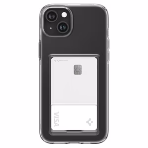 Spigen Crystal Slot viedtālruņa apvalks iPhone 15 Plus - caurspīdīgs