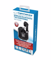 Esperanza EH238K Bluetooth In-Ear Headphone TWS melns