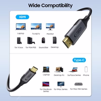 Tech-Protect UltraBoost USB-C / HDMI kabelis 60Hz 180cm - melns