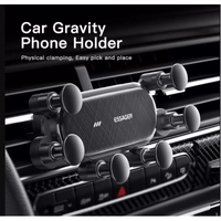 Automašīnas turētājs Essager "Gravity v2" melns (nav magnētisks / gaisa reste)