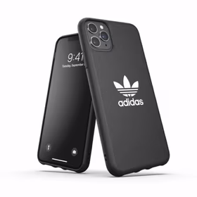 Adidas OR veidots apvalks Basic iPhone 11 Pro Max - melna un balta