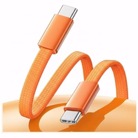 Kabelis USAMS U96 60W USB-C uz USB-C 1.2m oranžs