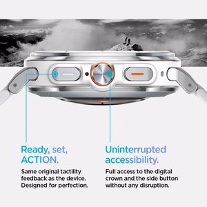 Spigen Modern Fit Band metāla siksniņa Samsung Galaxy Watch Ultra 47 mm, sudraba krāsā