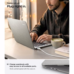 Spigen Urban Fit aizsargapvalks MacBook Air 15" 2023 / 2024 / 2025 / 2026 – pelēks