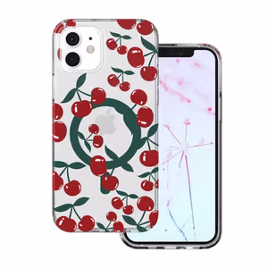 Cherry Mag case for iPhone 12 / 12 Pro 6,1" transparent