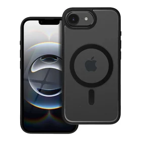 COLOR EDGE MAG COVER magnētiskais viedtālruņa apvalks, savietojams ar MagSafe, paredzēts IPHONE 16e (SE 4 2025), melns
