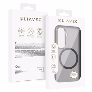 Liavec Soft Maciņš Metal Frame for Samsung Galaxy S26 pelēks