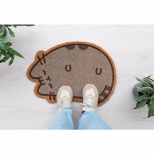 Pusheen kaķa formas durvju paklājs, 40 × 60 cm