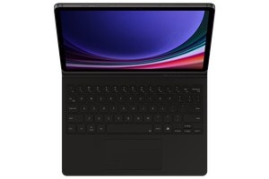 DX725UB klaviatūra ar vāciņu Samsung Galaxy Tab S9/S9 FE/S10 FE/S10 Lite, melna