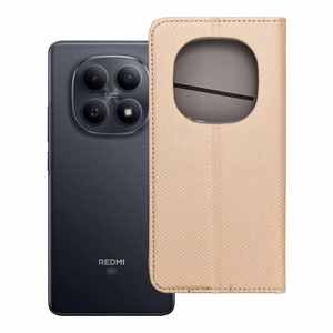 SMART CASE Book maciņš priekš Xiaomi Redmi Note 15 Pro Plus 5G - zeltains