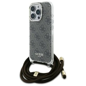 Guess Crossbody Cord 4G Print viedtālruņa apvalks iPhone 16 Pro Max - brūns