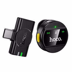 Микрофон беспроводной USB C Hoco L21 черный