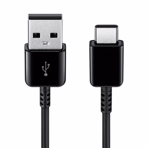 Samsung USB C kabelis 480Mbps 5A 1.5m (EP-DG930MBEGWW) - melns (komplekts, 2 gab.)