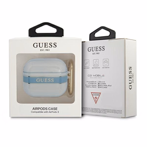 Guess GUA3HHTSB чехол для AirPods 3 синий/синий Strap Collection