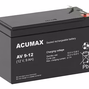 Akumulators 12V 9Ah VRLA AV9-12 T2 Acumax EMU