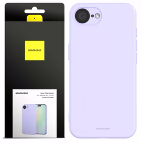 Spacecase Silikona maciņš iPhone 16E / 17E gaiši violets