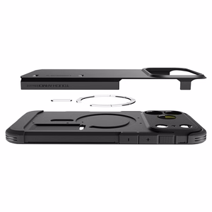 Spigen Tough Armor MagSafe maciņš modelim iPhone 18 Pro / 17 Pro – krāsa: melna
