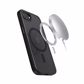 Crong Hybrid Frost MAG Cover - iPhone 17e / 16e MagSafe maciņš (melns)