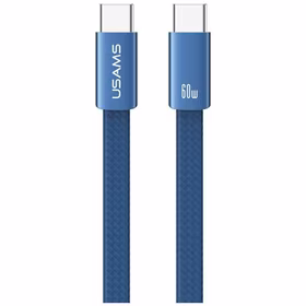 Kabelis USAMS U96 60W USB-C uz USB-C 1.2m zils