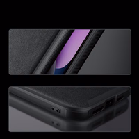 Nillkin CamShield Leather S viedtālruņa apvalks iPhone 14 apvalks ar kameras vāciņu melns