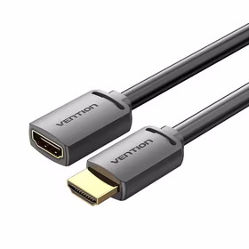 HDMI kabelis tēviņš/mātīte 4K 1m melns Vention