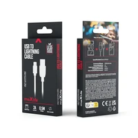 Maxlife kabel USB - Lightning 0,5 m 2A balts