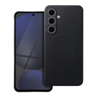 SILIKONA MAGNĒTISKAIS APVALKS saderīgs ar MagSafe priekš SAMSUNG S24 FE melns