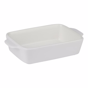 Alpina - Ceramic rectangular ovenproof dish 21.8x13.2x5 cm (balts)